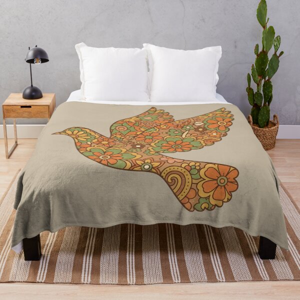 Item preview, Floral Dove 70s – Retro Silhouette designed and sold by LMDIGITAL6.