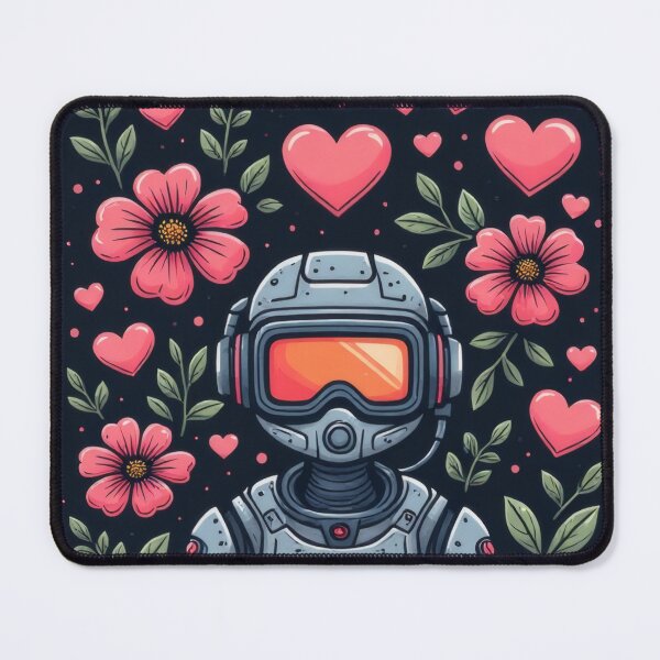 Item preview, Robot love in a flower garden designed and sold by Mianku | Für das Leben.