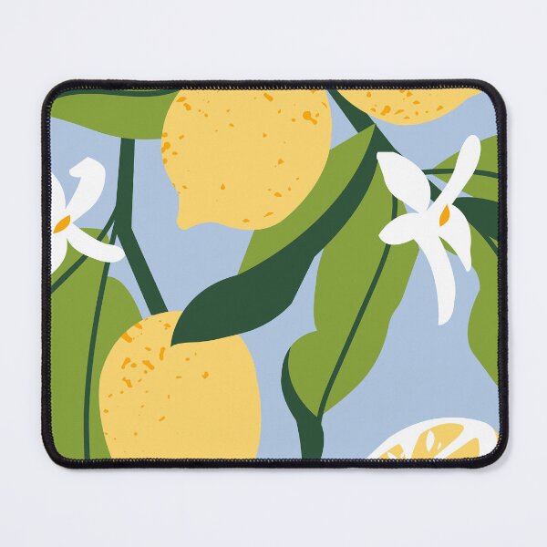 Item preview, Vibrant lemons with flowers designed and sold by paulrommer.