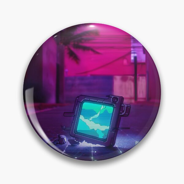 Item preview, Synthwave Vectrex Visor Pixel Art – Retro Neon Handheld Glitch designed and sold by ThePixelArchive.