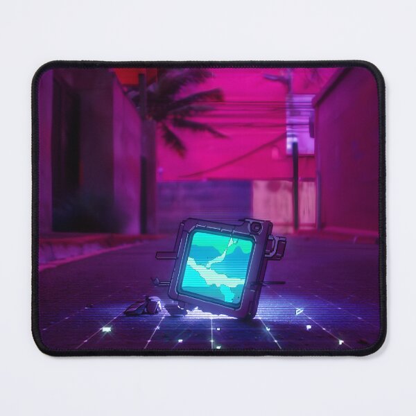 Item preview, Synthwave Vectrex Visor Pixel Art – Retro Neon Handheld Glitch designed and sold by ThePixelArchive.