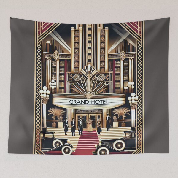 Item preview, Art Deco Grand Hotel - in retro/vintage style designed and sold by Eric Nagel.