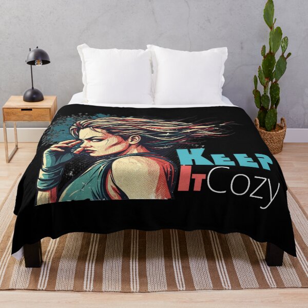 Item preview, Keep It Cozy Retro Girl designed and sold by Syncwavesl.