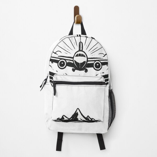 Item preview, Vintage Aviation Emblem with Mountain Horizon designed and sold by myforestfog.
