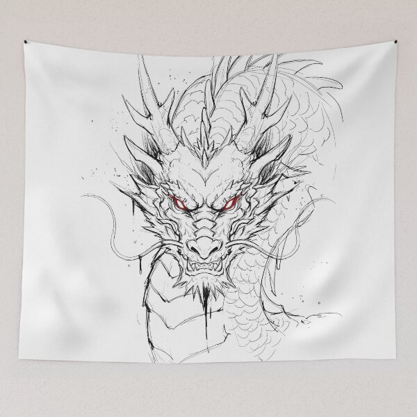 Item preview, Cool Dragon Manga Sketch designed and sold by Shigen16.