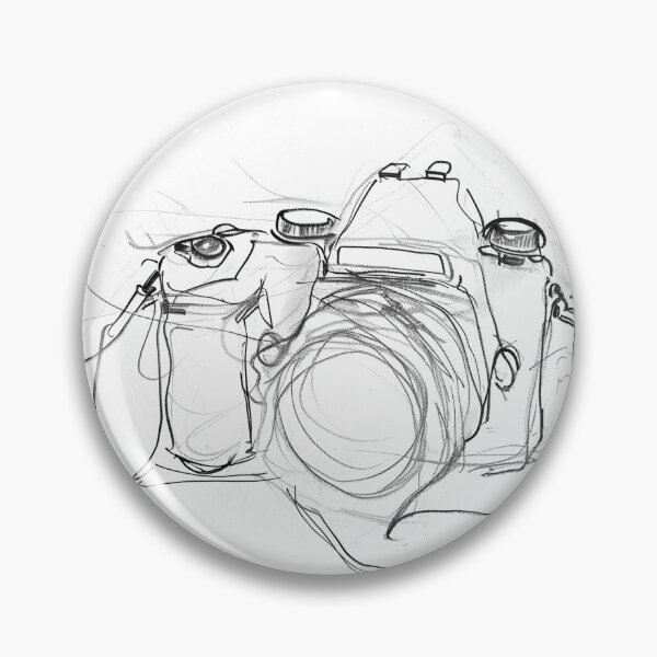 Item preview, Elegant Minimal Camera Sketch designed and sold by SleekLineSketches.