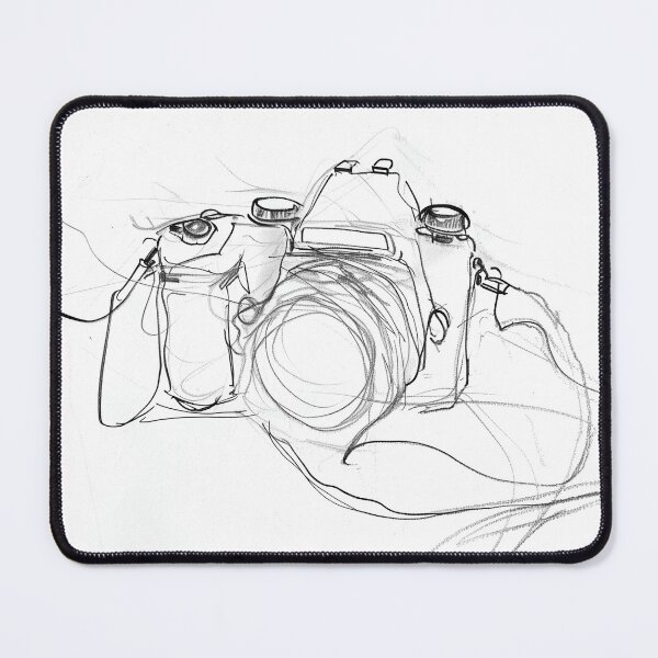 Item preview, Elegant Minimal Camera Sketch designed and sold by SleekLineSketches.