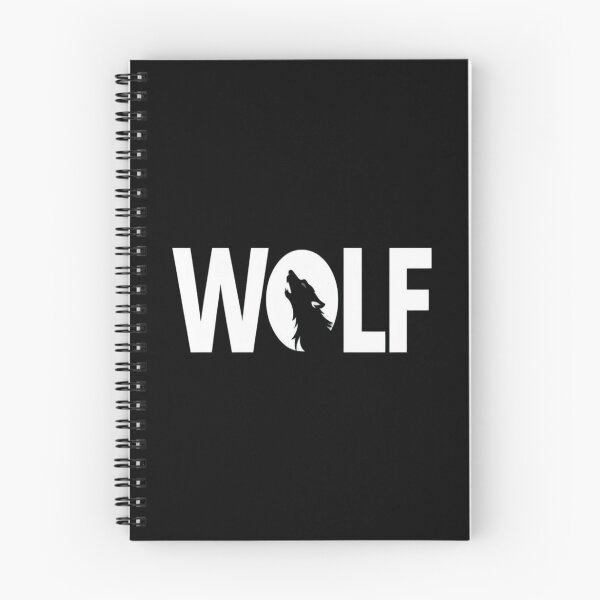 Item preview, Bold Wolf Typography Logo – Howling Wolf Silhouette Graphic for Animal Lovers, Outdoors & Streetwear designed and sold by Bright Nest Studio.