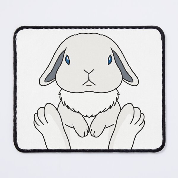 Item preview, Sweet BEW Blue Eyed White Holland Lop Bunny Art for Rabbit Lovers designed and sold by tayaan.
