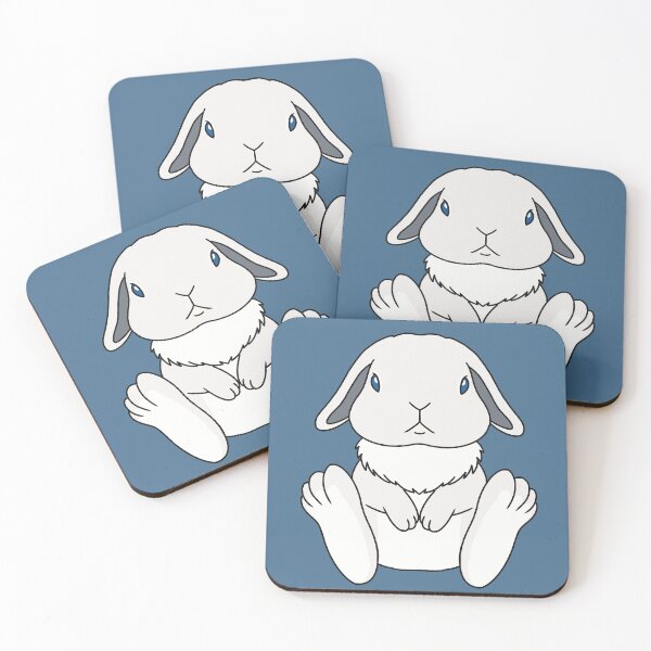 Item preview, Sweet BEW Blue Eyed White Holland Lop Bunny Art for Rabbit Lovers designed and sold by tayaan.