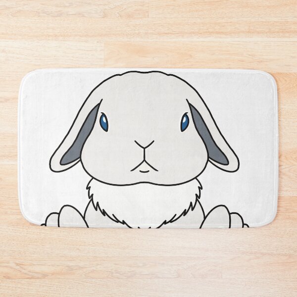 Item preview, Sweet BEW Blue Eyed White Holland Lop Bunny Art for Rabbit Lovers designed and sold by tayaan.