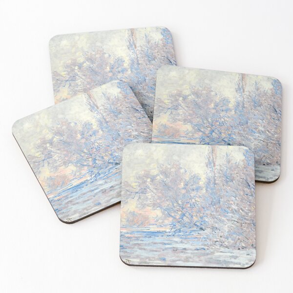 Item preview, Le Givre a Giverny by Claude Monet: Serene Winter Impressionist Poster designed and sold by artofuniverse.
