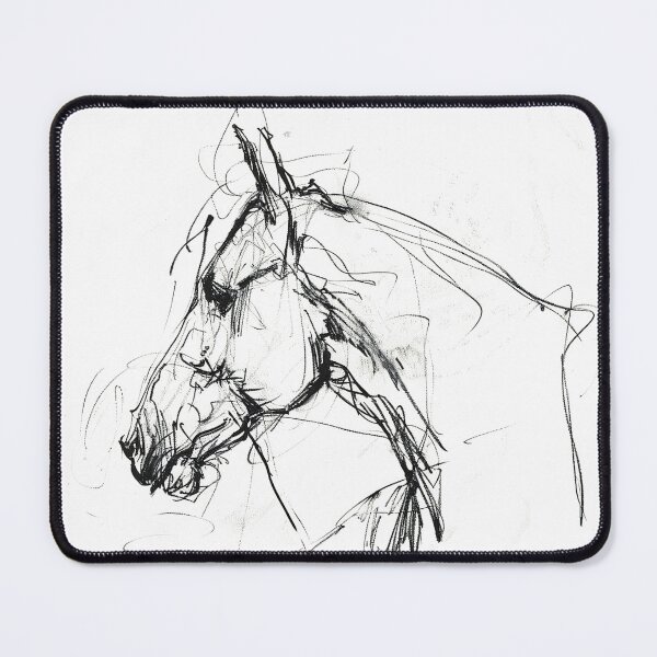 Item preview, Artistic Horse Head Sketch designed and sold by SleekLineSketches.