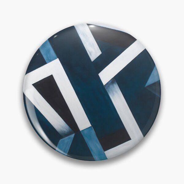 Item preview, Abstract Geometric Triangle Maze - Modern Navy and Black 3D Pattern designed and sold by Maryam_ART.