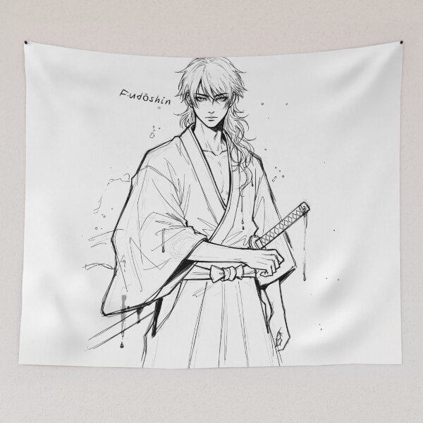 Item preview, Cool Calm Samurai Immoveable Heart (Fudoshin) designed and sold by Shigen16.