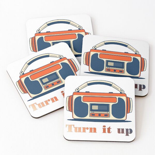 Item preview, Retro 80s Boombox - Turn It Up Vintage Radio designed and sold by Pixel&Palette Studio.