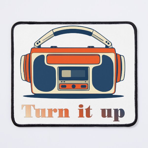 Item preview, Retro 80s Boombox - Turn It Up Vintage Radio designed and sold by Pixel&Palette Studio.