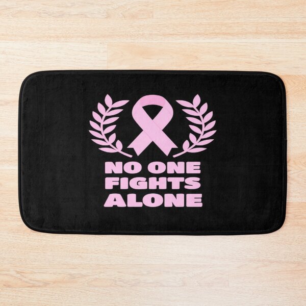 Item preview, Breast Cancer Awareness Pink Ribbon Art – No One Fights Alone Support Design for Strong Survivors & Families designed and sold by Bright Nest Studio.