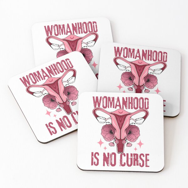 Item preview, Womanhood Is No Curse | Sassy Defiant Feminist Art designed and sold by ObsidianDaz.