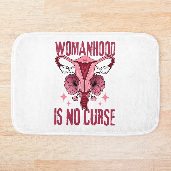 Item preview, Womanhood Is No Curse | Sassy Defiant Feminist Art designed and sold by ObsidianDaz.