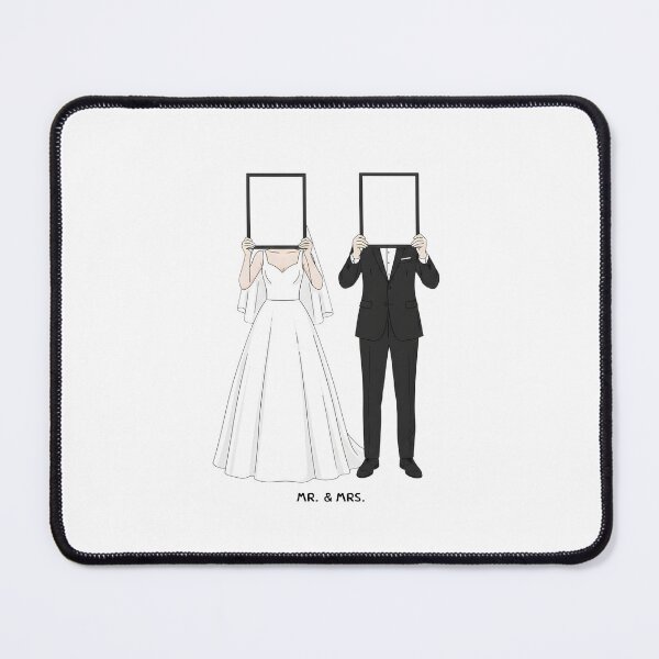 Item preview, Funny Wedding Couple Sticker – Mr. & Mrs. Est. 2026 Minimal Bride & Groom Art designed and sold by JaiSoftStudio.