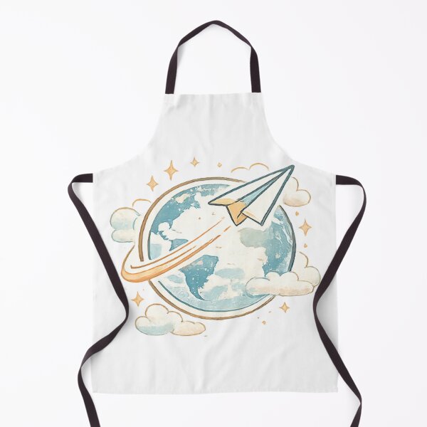 Item preview, Paper Plane Around the World – Dreamy Travel Illustration designed and sold by myforestfog.