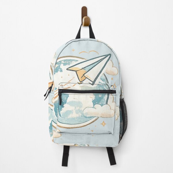 Item preview, Paper Plane Around the World – Dreamy Travel Illustration designed and sold by myforestfog.