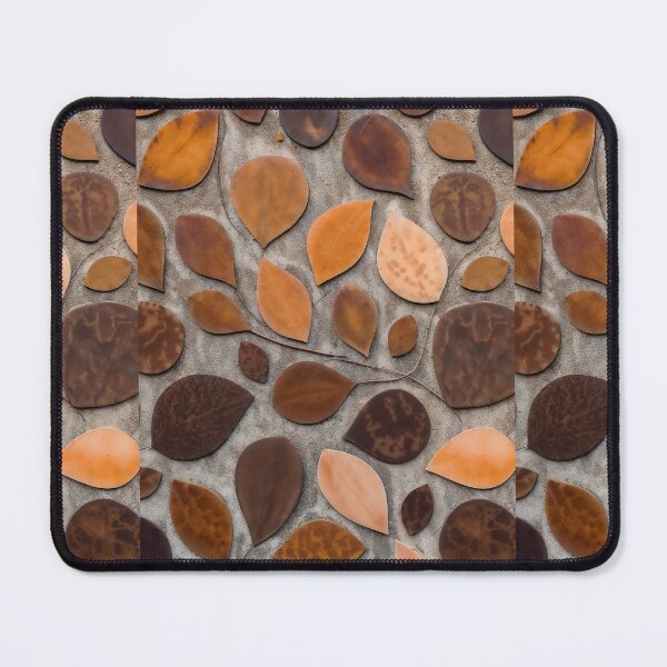 Item preview, Rustic Autumn Leaves Pattern - Earthy Brown and Orange Fallen Foliage Art designed and sold by Maryam_ART.