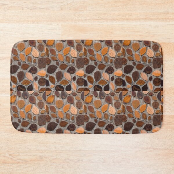 Item preview, Rustic Autumn Leaves Pattern - Earthy Brown and Orange Fallen Foliage Art designed and sold by Maryam_ART.
