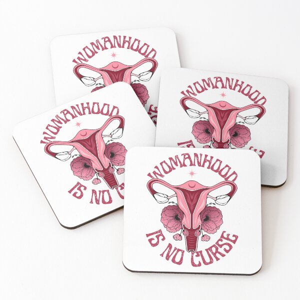 Item preview, Womanhood Is No Curse | Sassy Defiant Feminist Art designed and sold by ObsidianDaz.