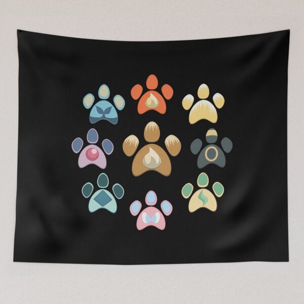 Item preview,  Eeveelution Pawprints designed and sold by MedoGolman.