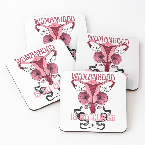 Item preview, Womanhood Is No Curse | Sassy Defiant Feminist Art designed and sold by ObsidianDaz.