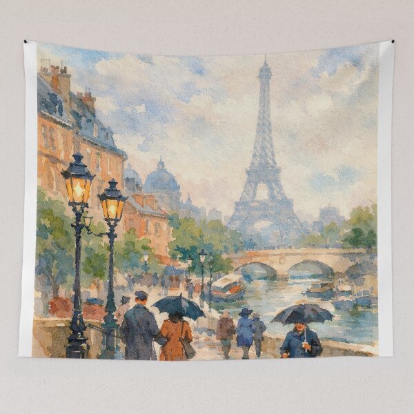 Item preview, Rainy day by the Eiffel Tower designed and sold by paulrommer.