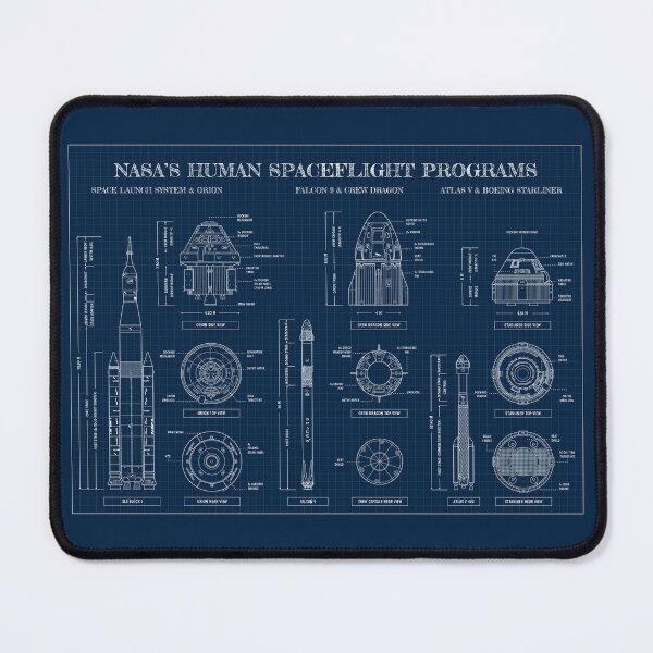 Item preview, NASA's Human Spaceflight Programs (Navy Blueprint) designed and sold by BGALAXY.