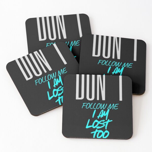 Item preview, Don’t Follow Me I’m Lost Funny Quote Typography Design designed and sold by SOLIORA  ATELIER.