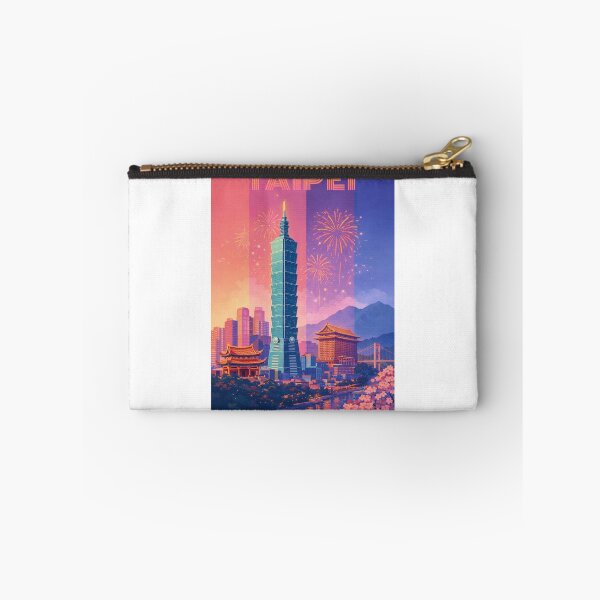 Item preview, Taipei Skyline with Taipei 101 and Fireworks over Keelung River designed and sold by Aryabek.
