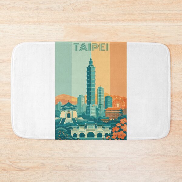 Item preview, Daylight View of Taipei 101 with Landmarks in Zhongzheng and Xinyi Districts designed and sold by Aryabek.