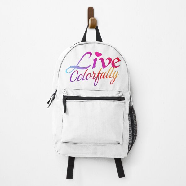 Item preview, Live Colorfully - Rainbow Inspirational Quote designed and sold by Pixel&Palette Studio.