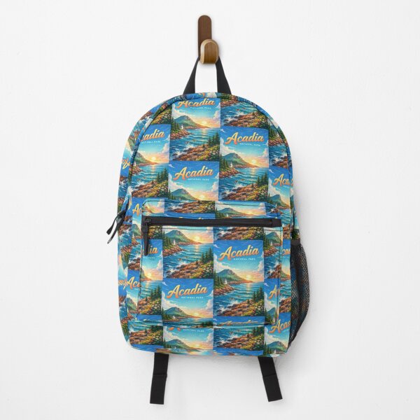 Item preview, Sunrise at Acadia National Park Coastline with Lighthouse and Kayakers designed and sold by Aryabek.