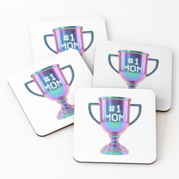 Item preview, #1 Mom Holographic Trophy | Y2K Aesthetic Award designed and sold by GemajoStudio.
