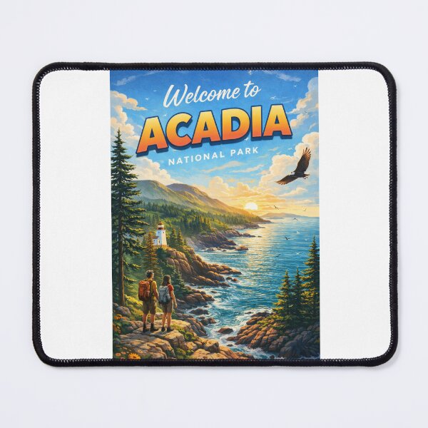Item preview, Welcome Viewpoint Overlooking Acadia National Park and Coastal Trails designed and sold by Aryabek.