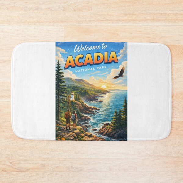 Item preview, Welcome Viewpoint Overlooking Acadia National Park and Coastal Trails designed and sold by Aryabek.