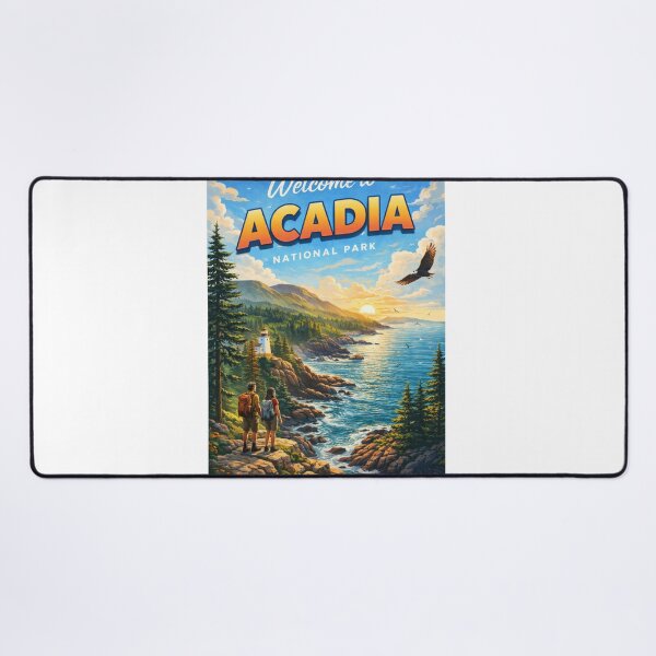 Item preview, Welcome Viewpoint Overlooking Acadia National Park and Coastal Trails designed and sold by Aryabek.
