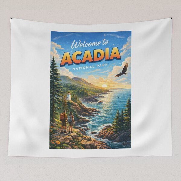 Item preview, Welcome Viewpoint Overlooking Acadia National Park and Coastal Trails designed and sold by Aryabek.