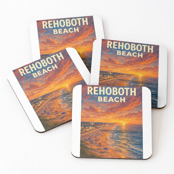 Item preview, Rehoboth Beach Boardwalk and Pier at Sunset, Delaware Coast designed and sold by Aryabek.