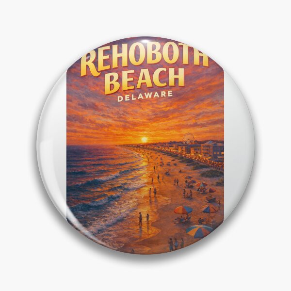 Item preview, Rehoboth Beach Sunset Promenade with Ferris Wheel and Ocean Glow designed and sold by Aryabek.