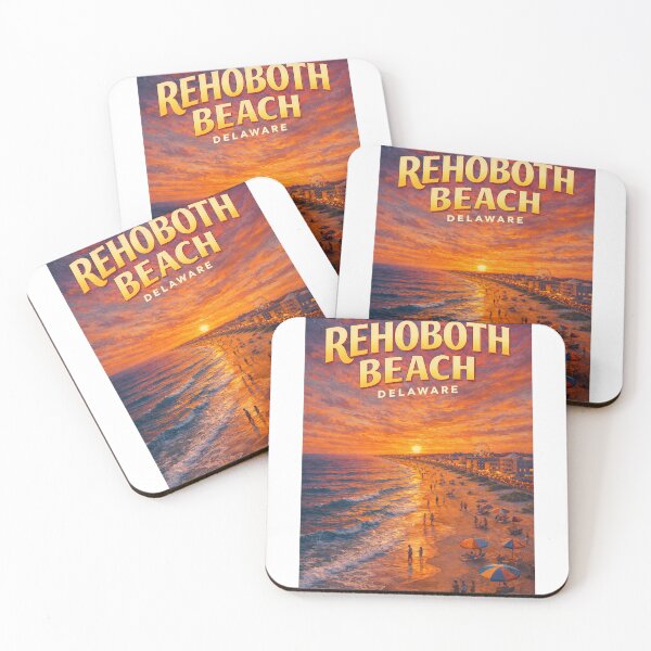 Item preview, Rehoboth Beach Sunset Promenade with Ferris Wheel and Ocean Glow designed and sold by Aryabek.