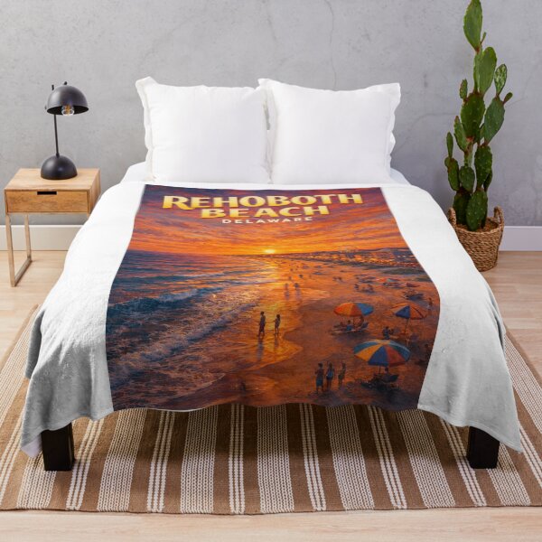 Item preview, Rehoboth Beach Sunset Promenade with Ferris Wheel and Ocean Glow designed and sold by Aryabek.