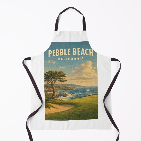 Item preview, Pebble Beach Golf Course View Over Pacific Cliffs and Lone Cypress designed and sold by Aryabek.