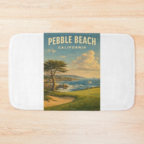 Item preview, Pebble Beach Golf Course View Over Pacific Cliffs and Lone Cypress designed and sold by Aryabek.